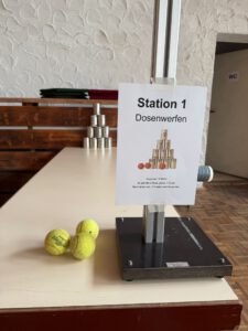 Luftpistolenschütze bei der Konzentrationsphase